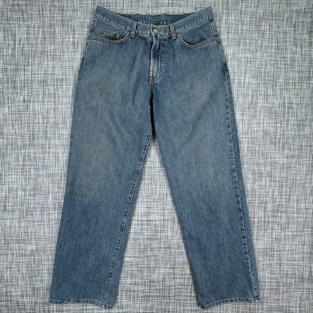 Lucky Brand Mens 33 Classic Relax Jeans Blue Cotton Denim Straight Leg USA Made